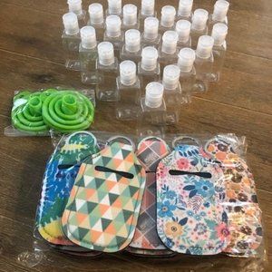 NEW! Set of 24 Hand Sanitizer keychains & bottles